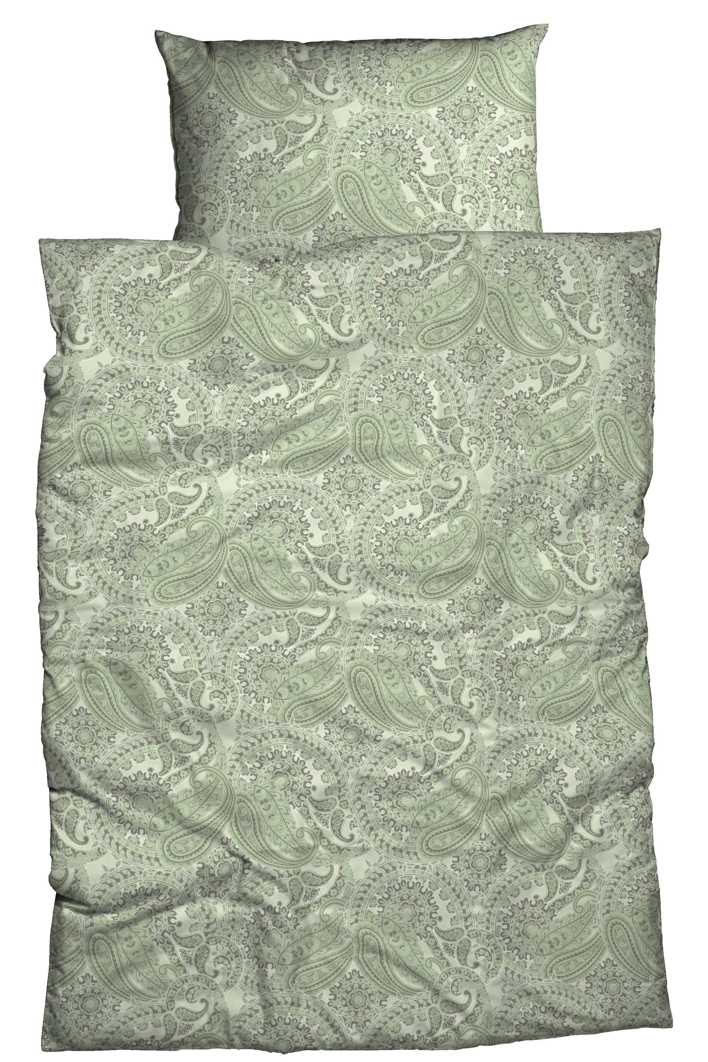 CASATEX Bettwäsche Luana, Satin, 2 teilig, Paisley Design, modern und schöne Farben