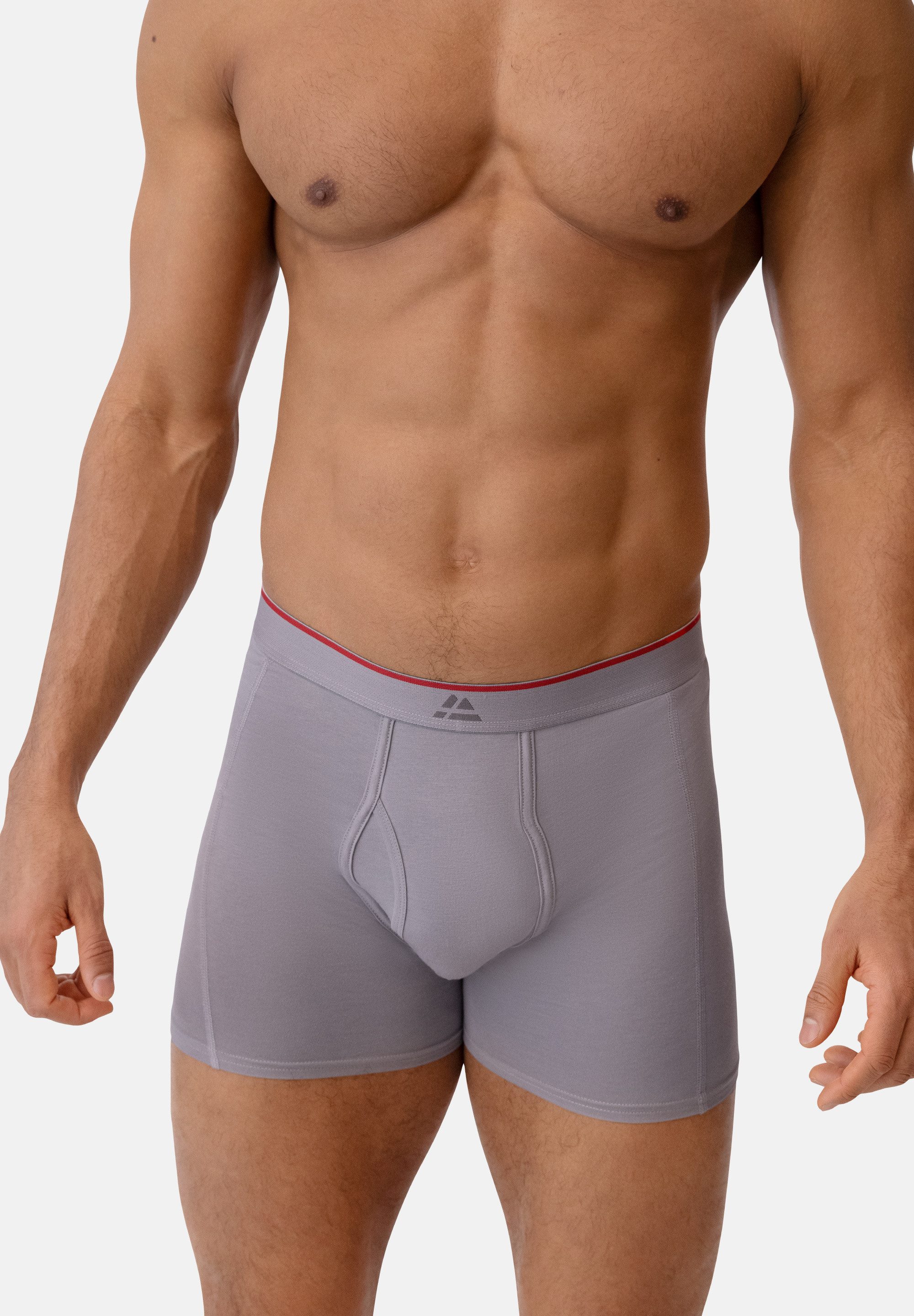 DANISH ENDURANCE Boxershorts Bamboo Trunks with fly (6-St) Superweich mit elastischem Bund, Bambus Unterhosen für Männer