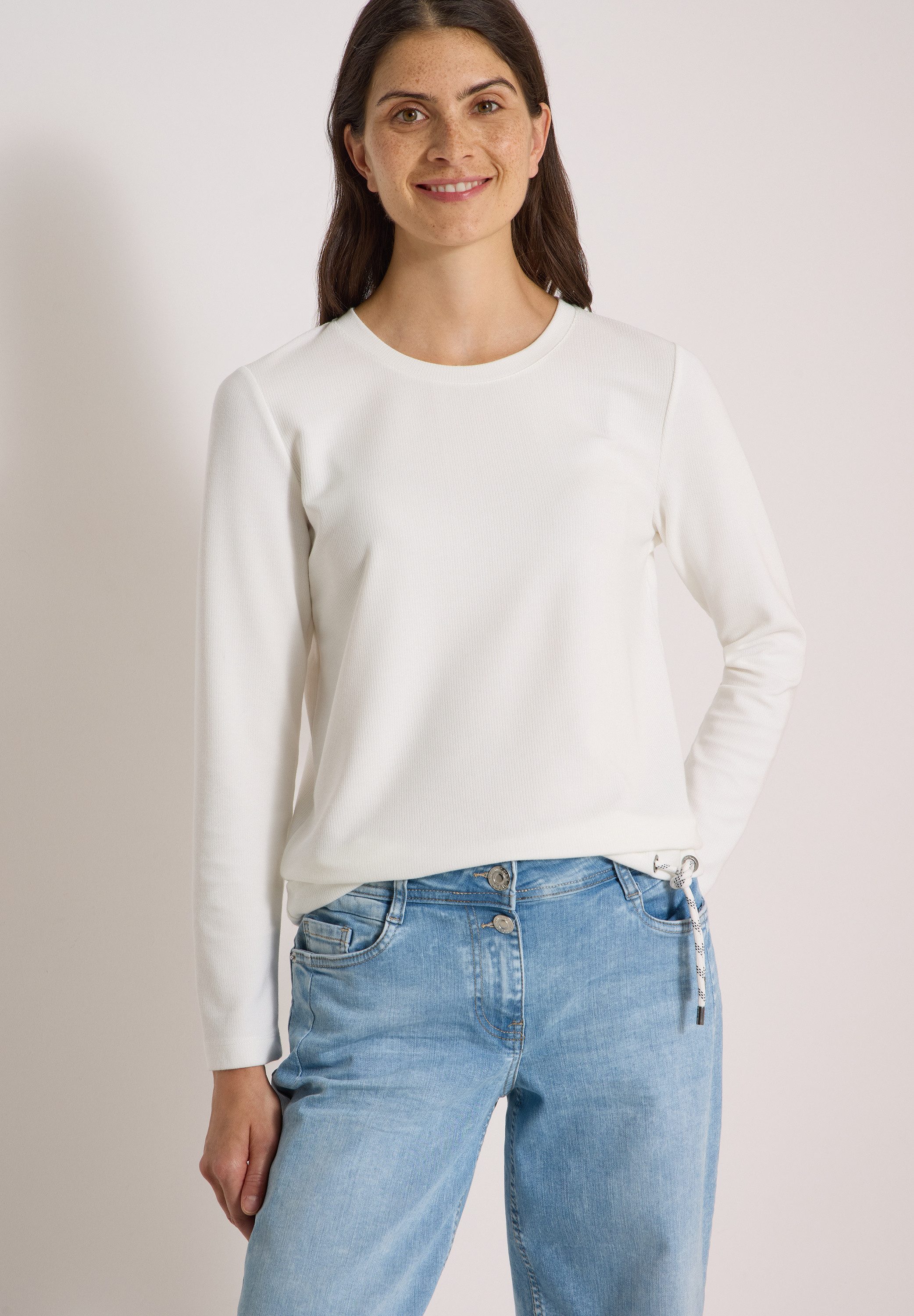 CECIL Langarmshirt mit Rundhals und Tunnelzug