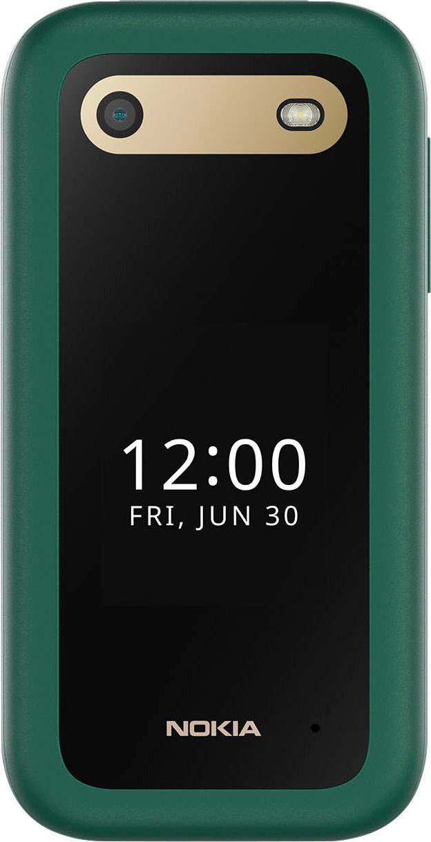 Nokia 2660 Flip Klapphandy (7,11 cm/2,8 Zoll, 0,13 GB Speicherplatz, 0,3 MP Kamera) grün | Klapphandys