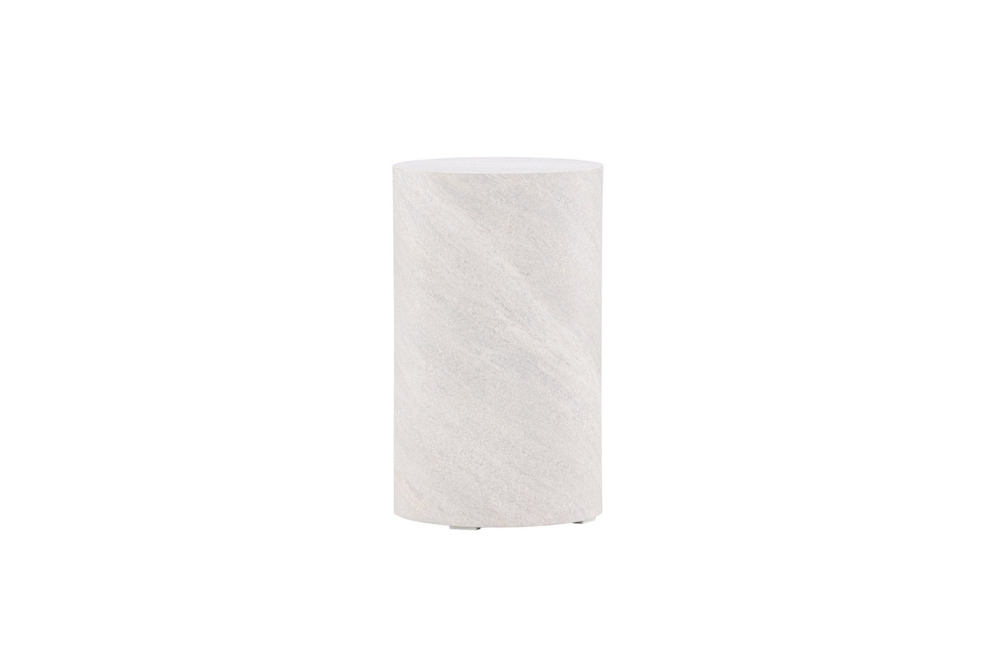 Venture Home Beistelltisch York, runder Beistelltisch Ø 30 × 50 cm in moderner Betonoptik, Ablagetisch, MDF, rund, kompakt, betonoptik, dezent