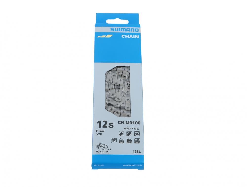 Fahrradkette SHIMANO Kette XTR CN-M9100 12-fach Fahrradkette - 138 Glieder für 12-f