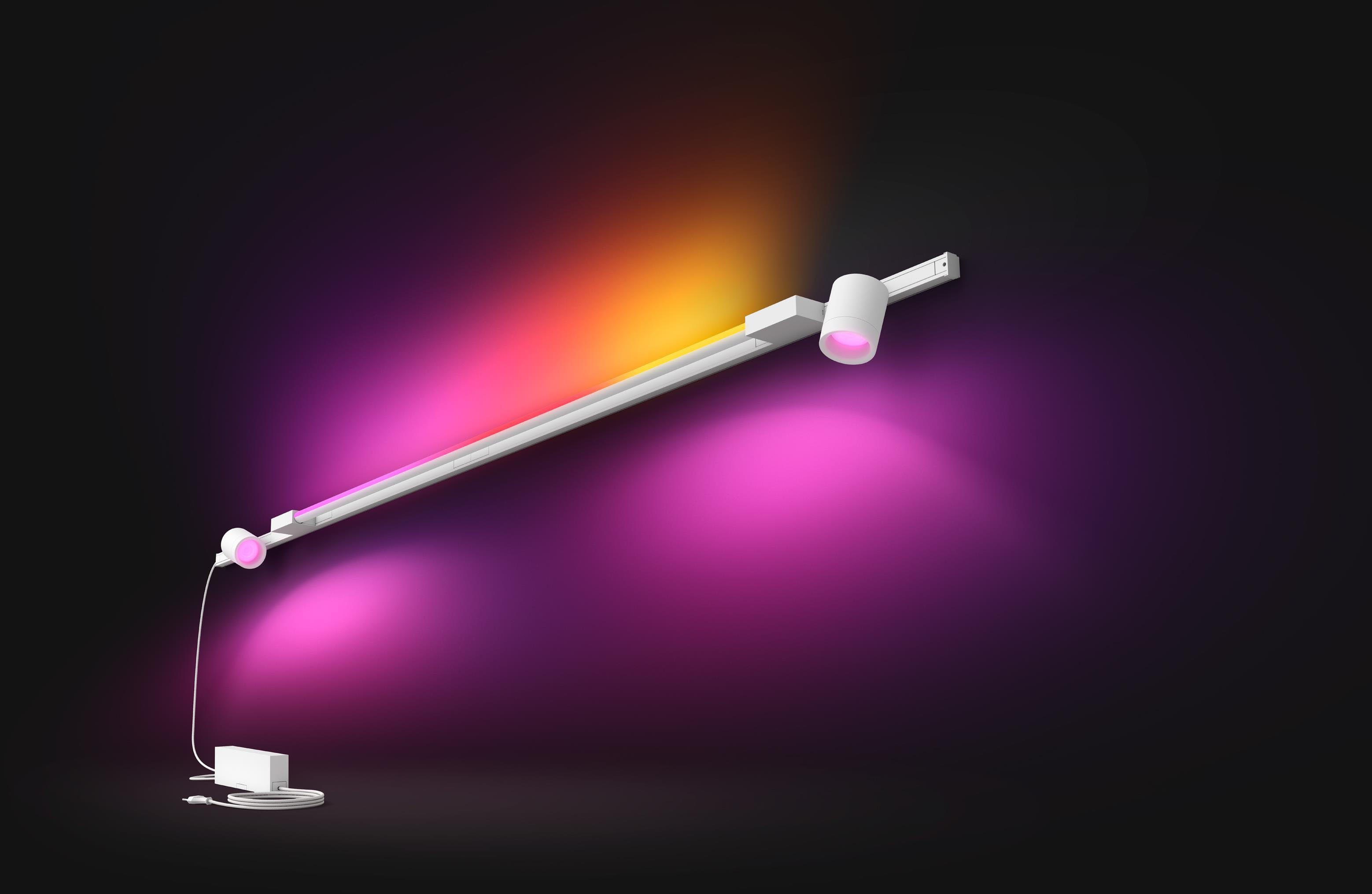 Tube, LED fest Farbwechsler, Dimmer, Philips Schienensystem Hue integriert, LED Gradient Wandleuchte