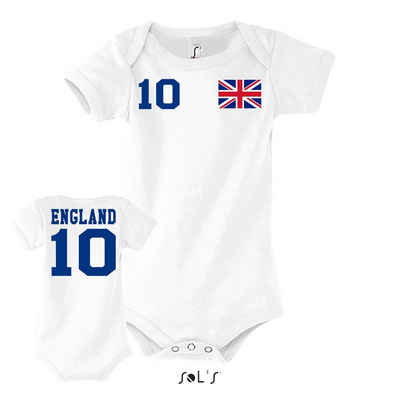 Blondie & Brownie Strampler Kinder Baby England United Kingdom EM Sport Trikot Fußball Meister WM