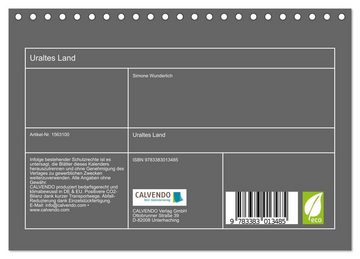 CALVENDO Wandkalender Uraltes Land (Tischkalender 2024 DIN A5 quer), CALVENDO Monatskalender