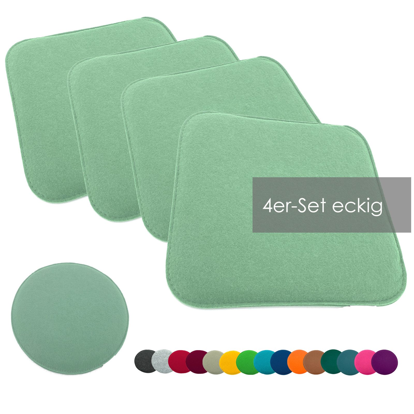 heimtexland Sitzkissen Filz Sitzauflage Stuhlkissen Bankkissen abwaschbar, günstig online kaufen