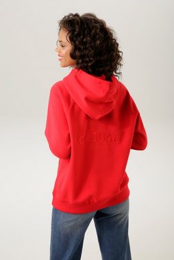 Aniston CASUAL Sweatshirt mit dekorativ besticktem Rücken - NEUE KOLLEKTION