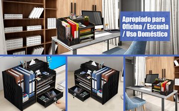 Avisto Regal-Schreibtisch Bücherregal Schreibtisch-Organizer, große Kapazität für Büro, Schule