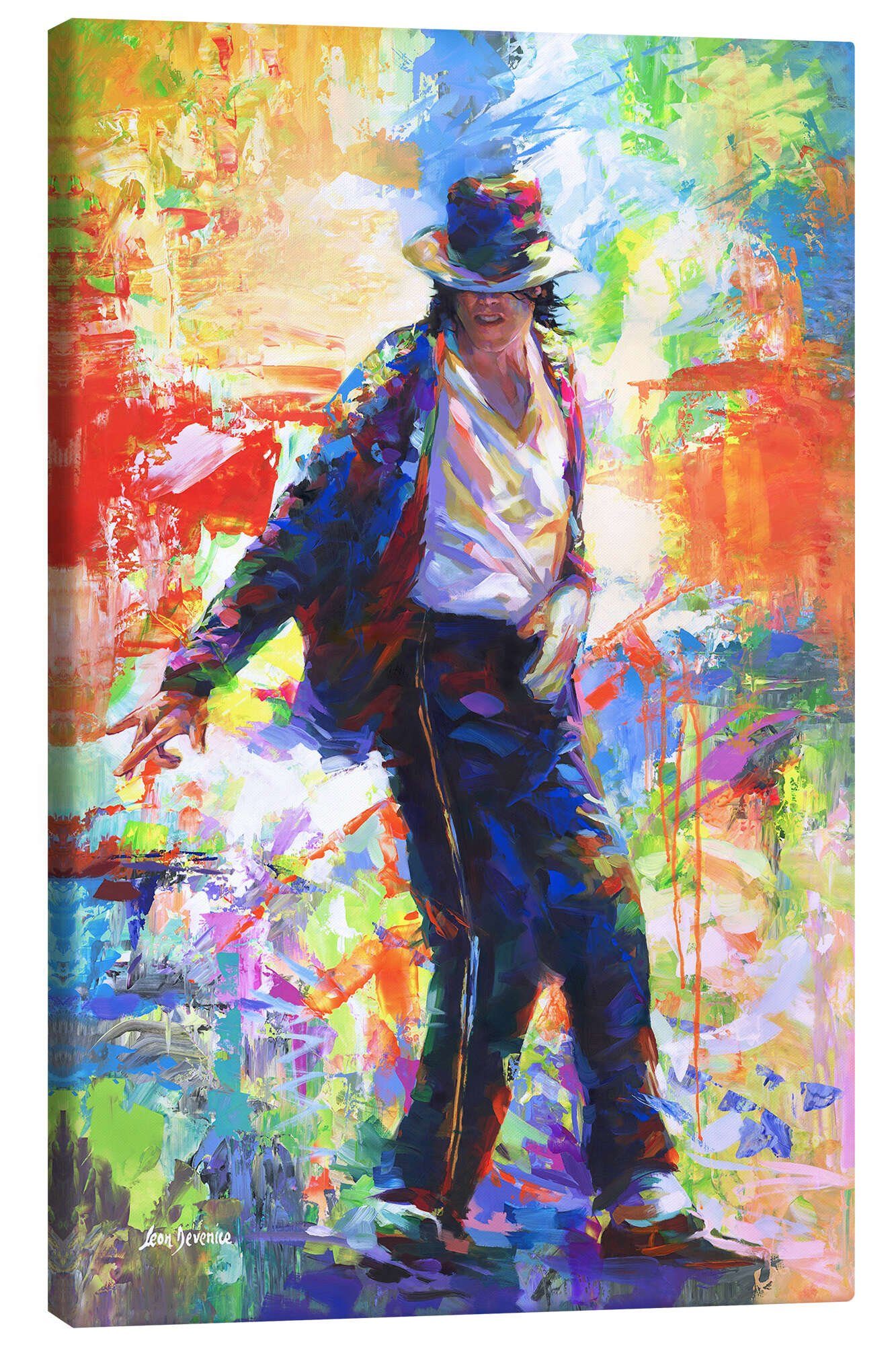 Posterlounge Wandbild Michael Jackson II, Leon Devenice, erhältlich als Poster, Leinwandbild, Wandsticker oder Acrylglasbild
