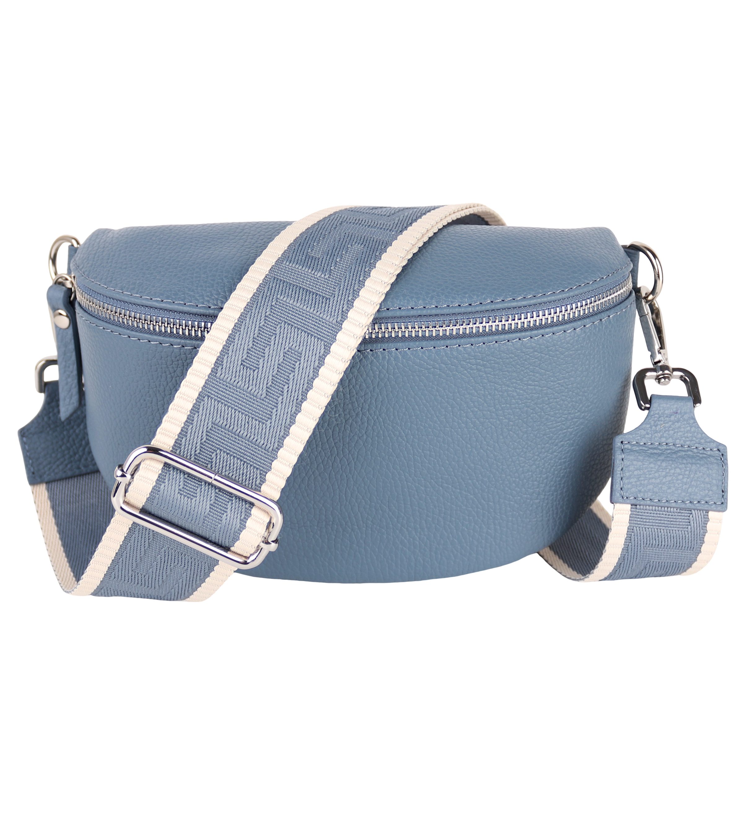 Bauchtasche Damen, Echtleder, Made in Italy, Umhängetasche, Brusttasche
