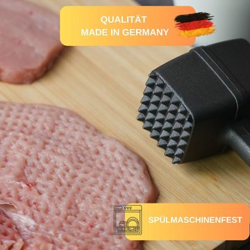 Thiru Fleischklopfer Fleischhammer Schnitzel, Kotelett - Hammer-Kopf mit Zwei Schlagflächen