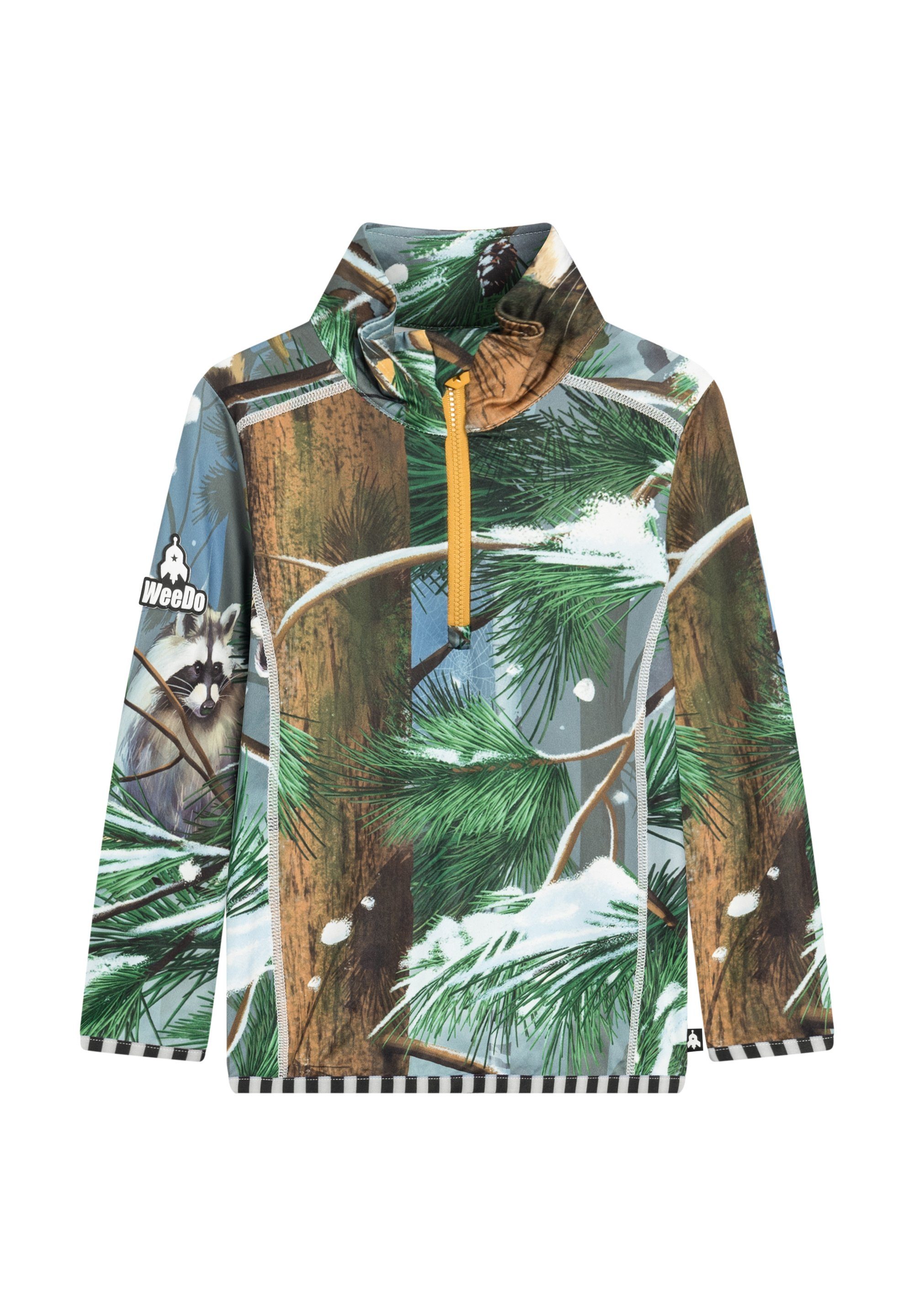WeeDo Langarmshirt WOODS Funderwear Feuchtigkeitsregulierendes Funktionsshirt für Kinder