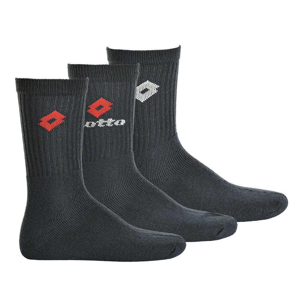 Lotto Performance Sportsocken 3er Pack Tennissocken Frottee Marine