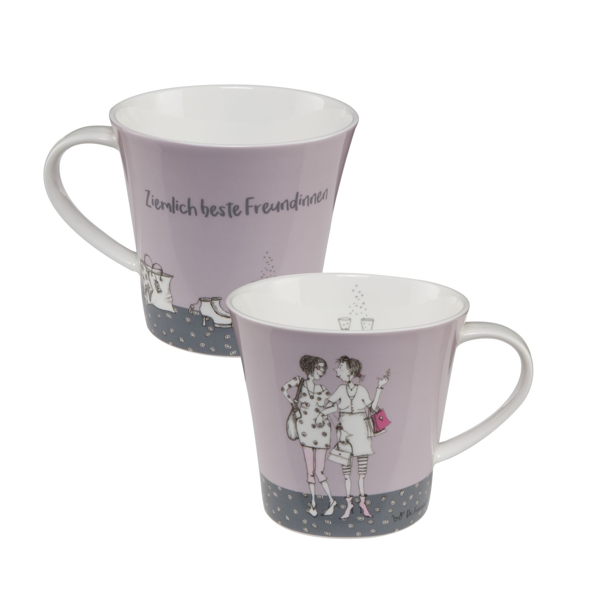 Goebel Tasse Freundinnen 10x9.5x13 cm, Porzellan, Spülmaschinengeeignet; Mikrowellengeeignet