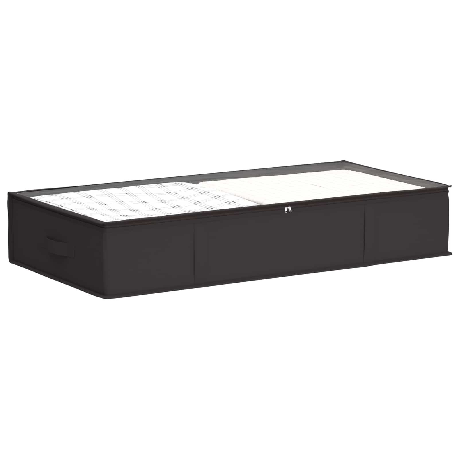 vidaXL Aufbewahrungsbox Aufbewahrungsbox mit transparentem Oberfenster Anthrazit (1 St)