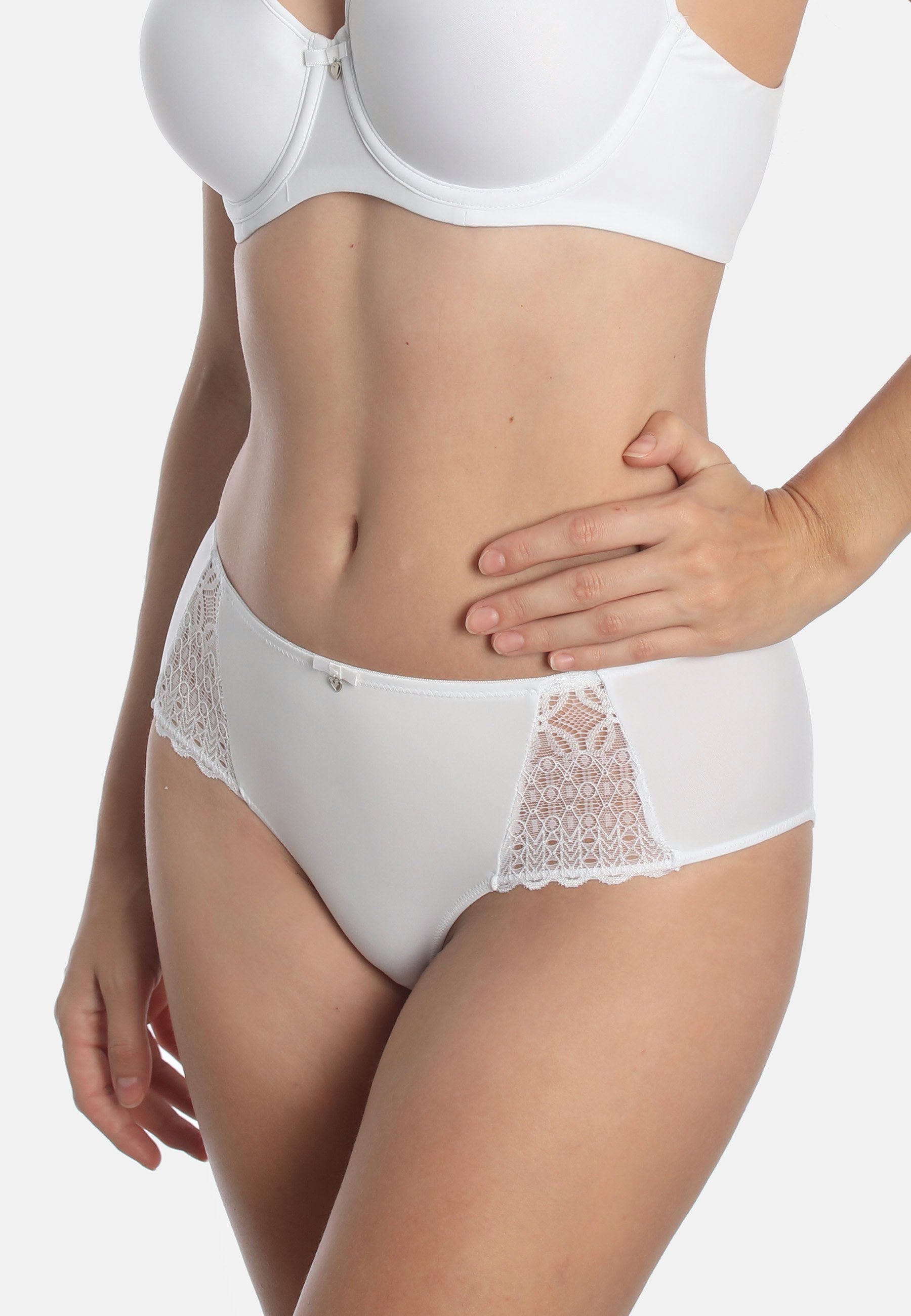 Sassa Panty Lovely Secret (2er Pack) hochwertiger Spitze mit edlem Matt-Glanz-Effekt, feminin