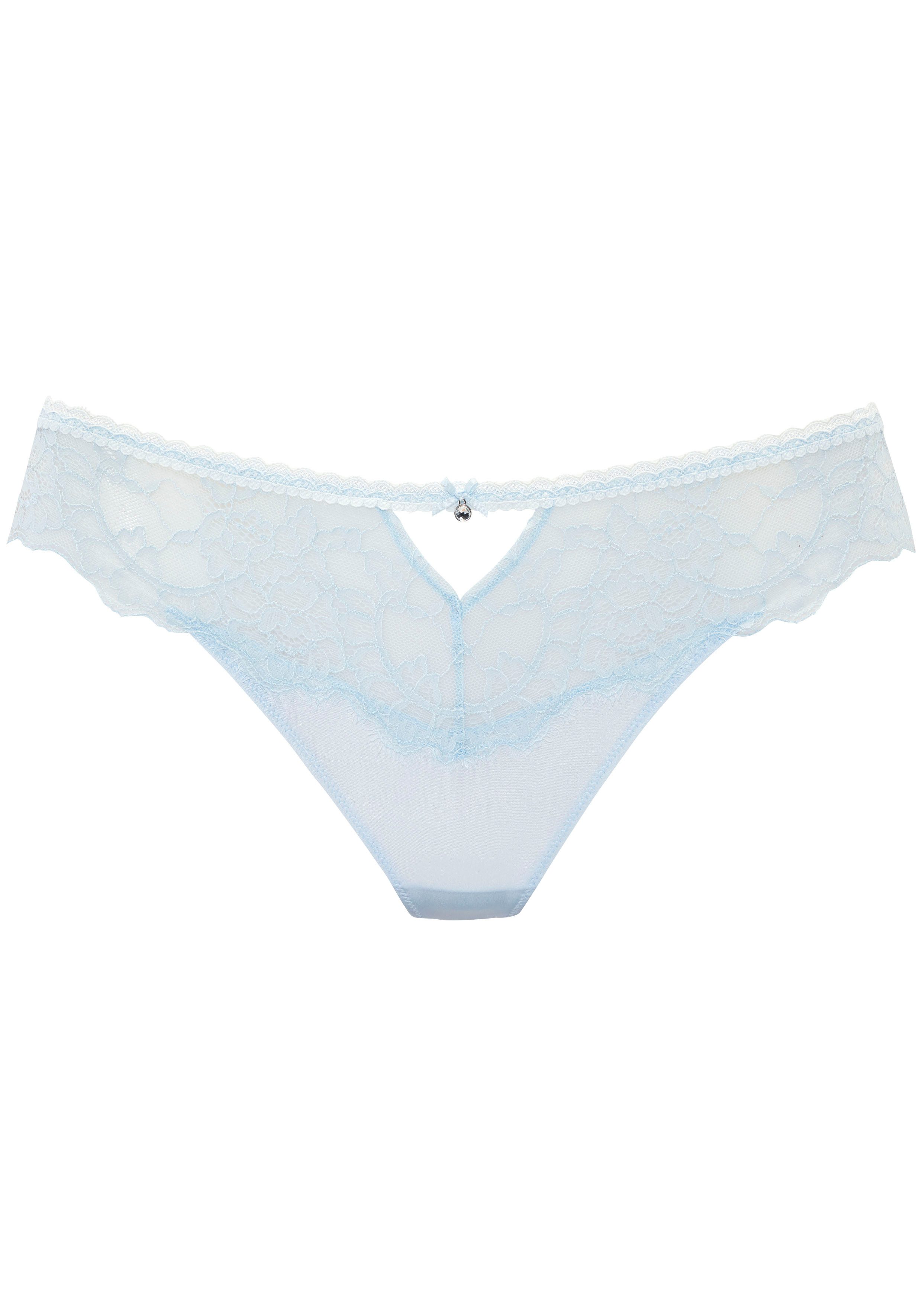 LASCANA String Alana mit hohem Seidenanteil und edler Spitze