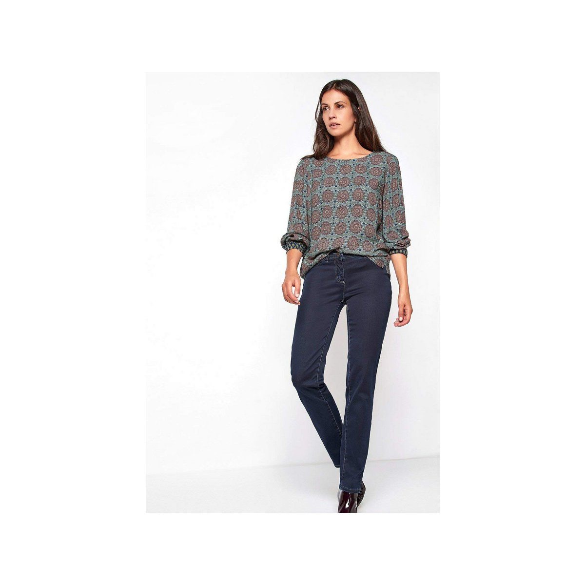 fit dunkel-blau TONI regular 5-Pocket-Jeans (1-tlg)