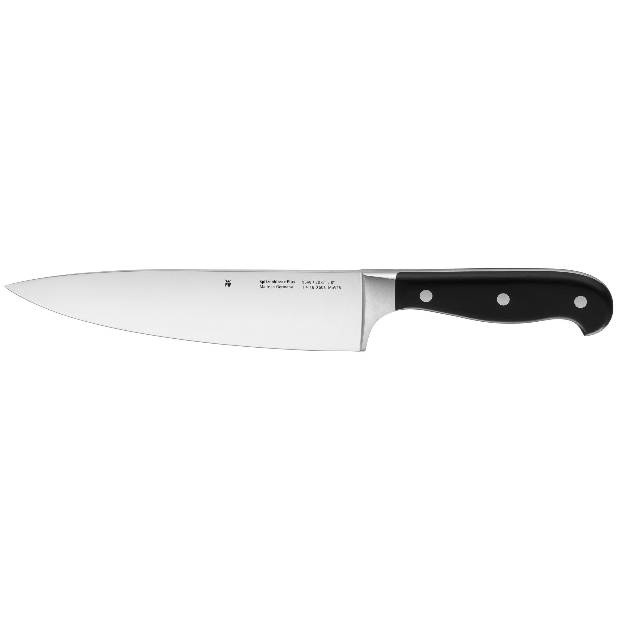 WMF Поварские ножи Spitzenklasse Plus, Performance Cut, Chefmesser, Spezialklingenstahl, Klinge 20cm