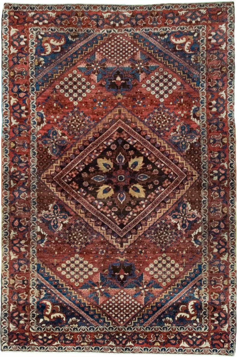 Orientteppich Bakhtiar Antik 133x199 Handgeknüpfter Orientteppich / Perserteppich, Nain Trading, rechteckig, Höhe: 12 mm | Kurzflor-Teppiche