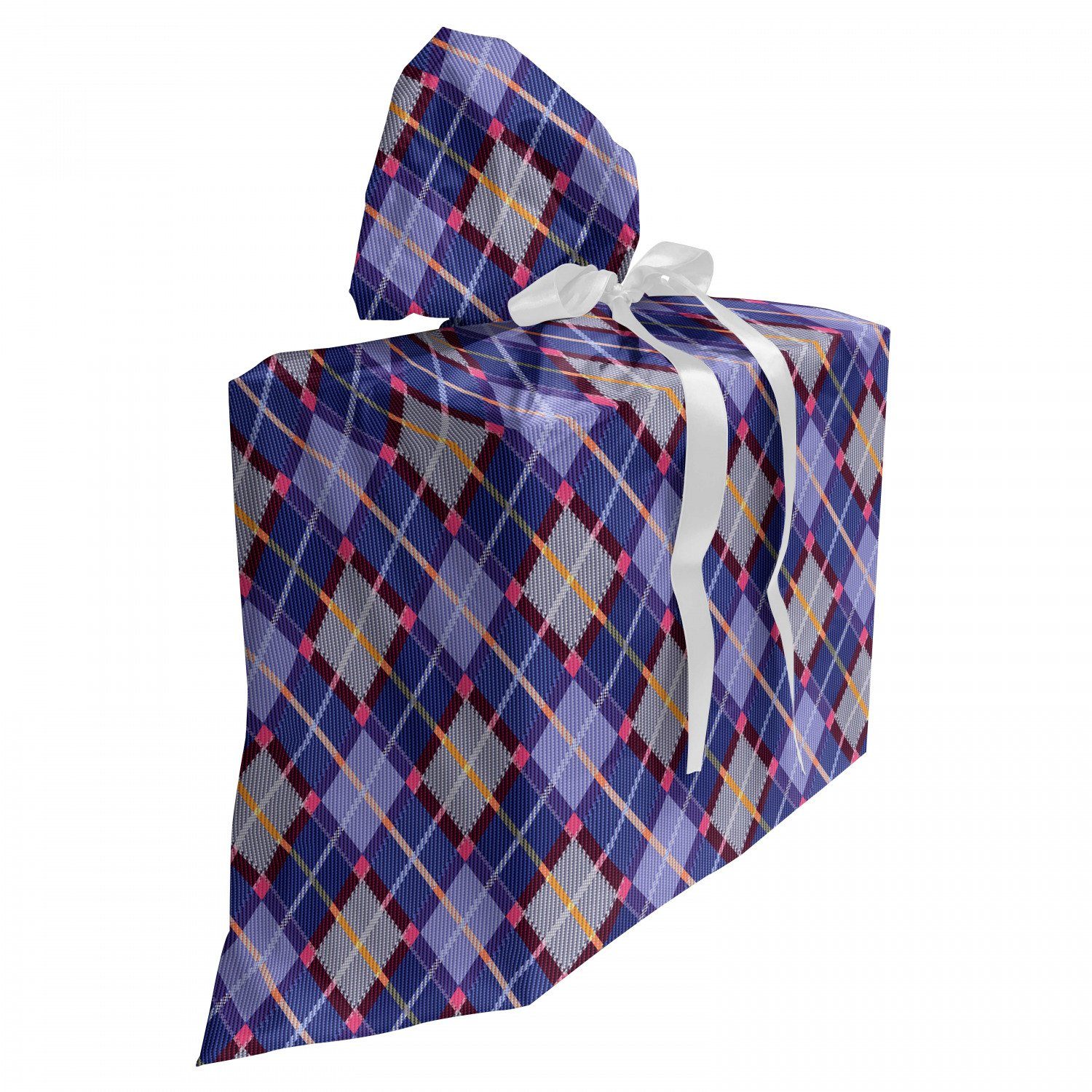 Rhombic Tartan Plaid Bändern 3x Geschenkbox Wiederbenutzbar, Retro Abakuhaus