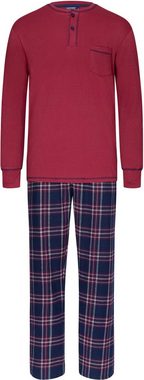 Pastunette Schlafanzug Herren Pyjama (2 tlg) Baumwolle