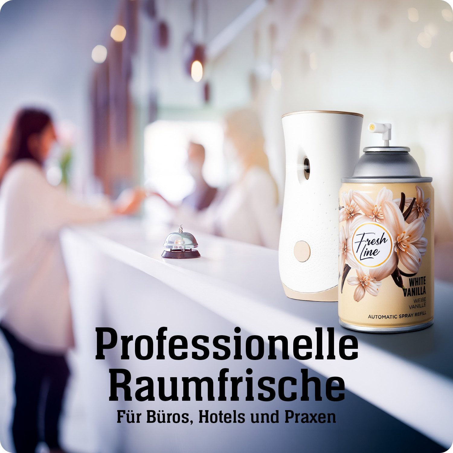 Fresh Line Raumduft Nachfüllspray 250 ml – Für automatischen Zerstäuber, Für handelsübliche Zerstäuber – für private und gewerbliche Räume