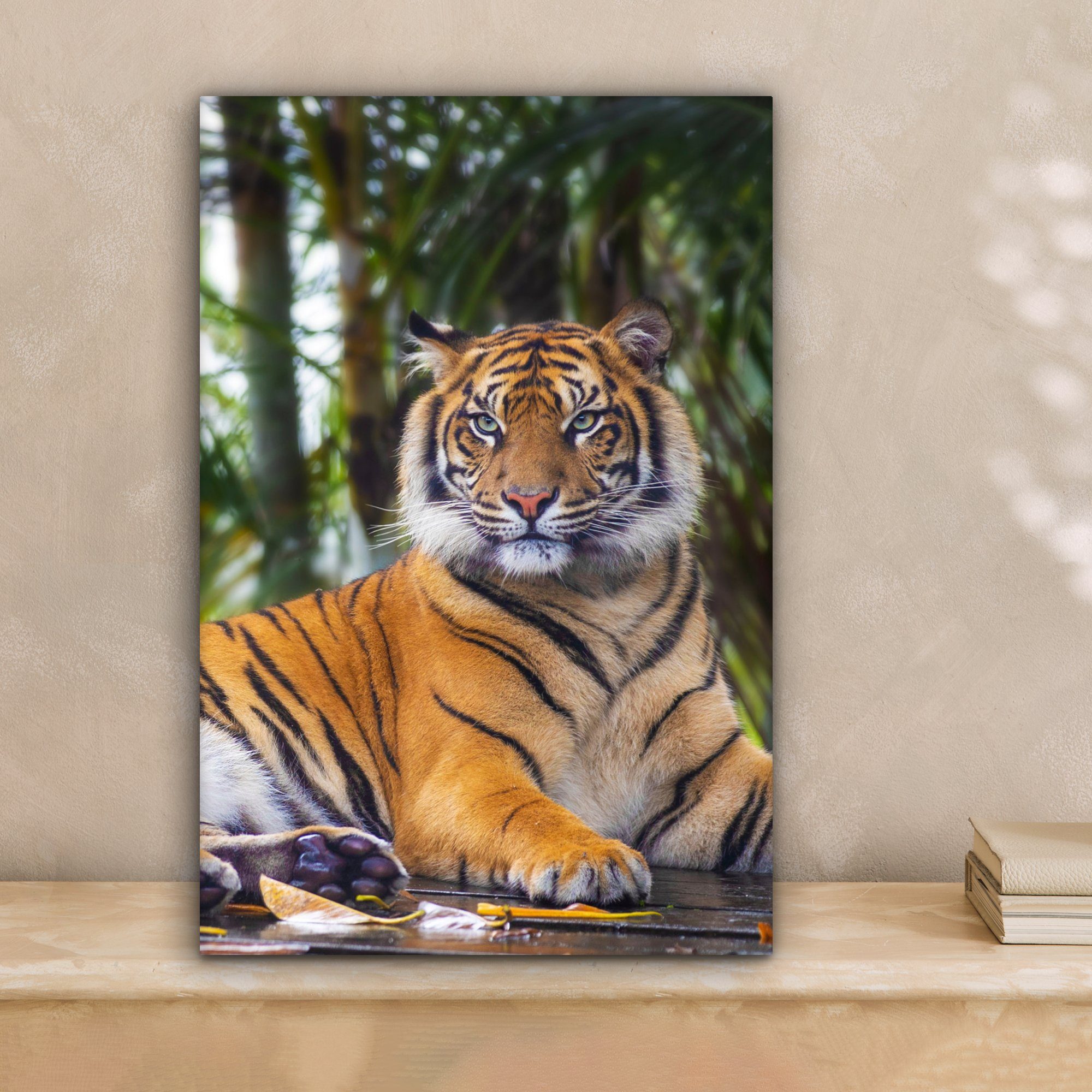 OneMillionCanvasses® Leinwandbild Tiger - Tiere - Wald - Dschungel, Fotodru günstig online kaufen