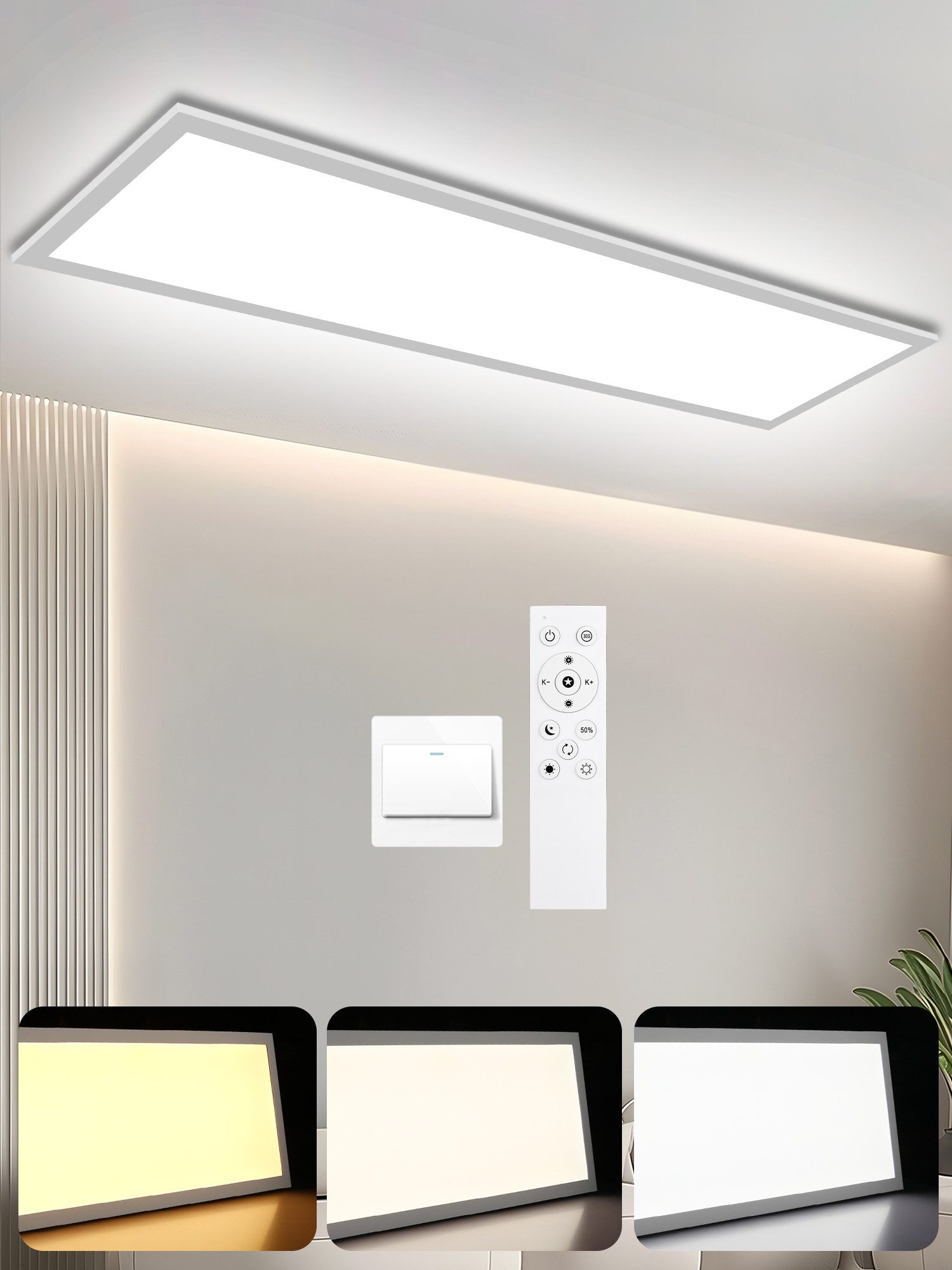Oraymin LED Panel Dimmbar LED Deckenleuchte günstig online kaufen