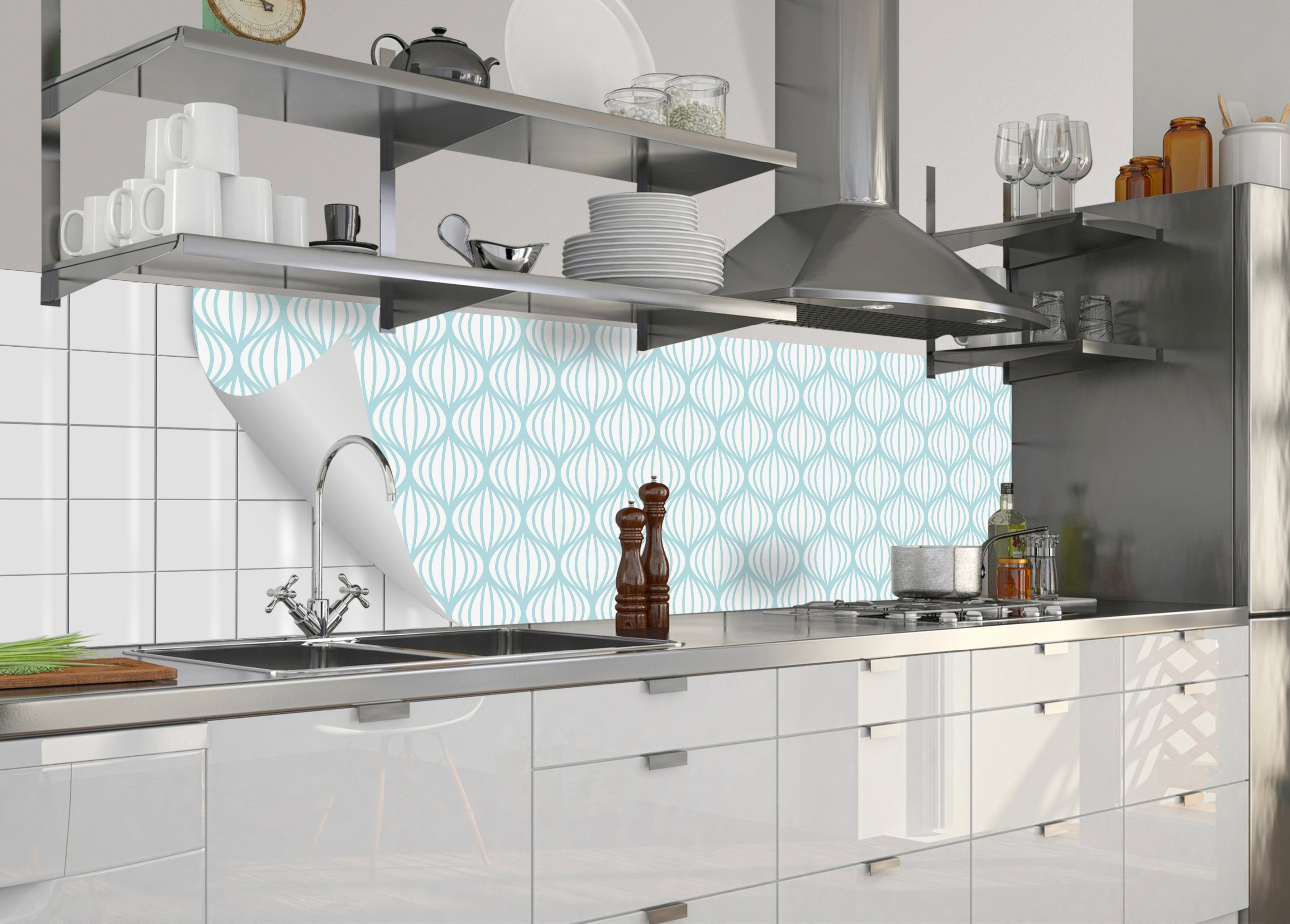 Küchenrückwand selbstklebende Alexa, fixy Küchenrückwand-Folie MySpotti und flexible