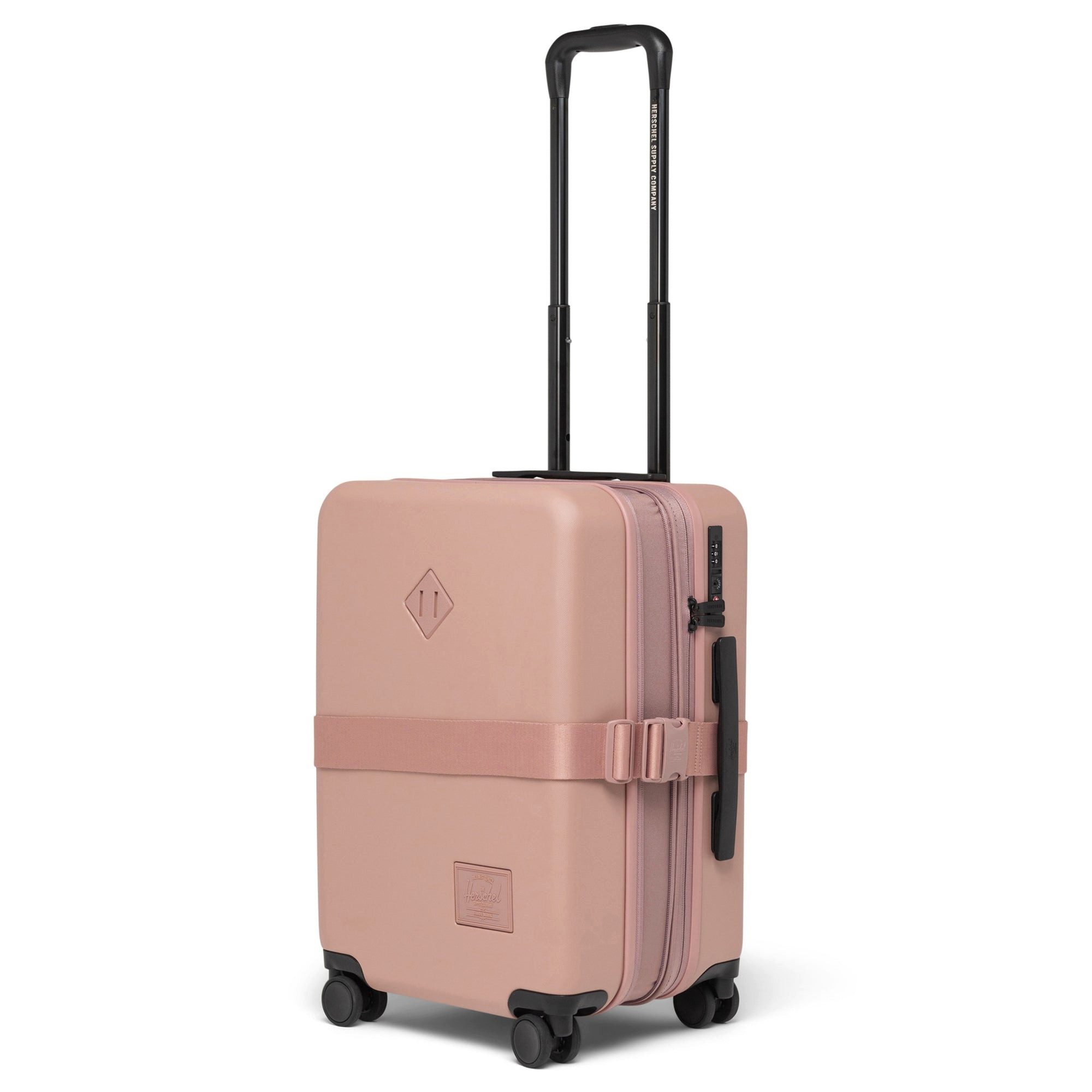 Herschel Koffer Heritage Hardshell - 4-Rollen Kabinentrolley 55 cm erw. (ash rose), 4 Rollen Rollen