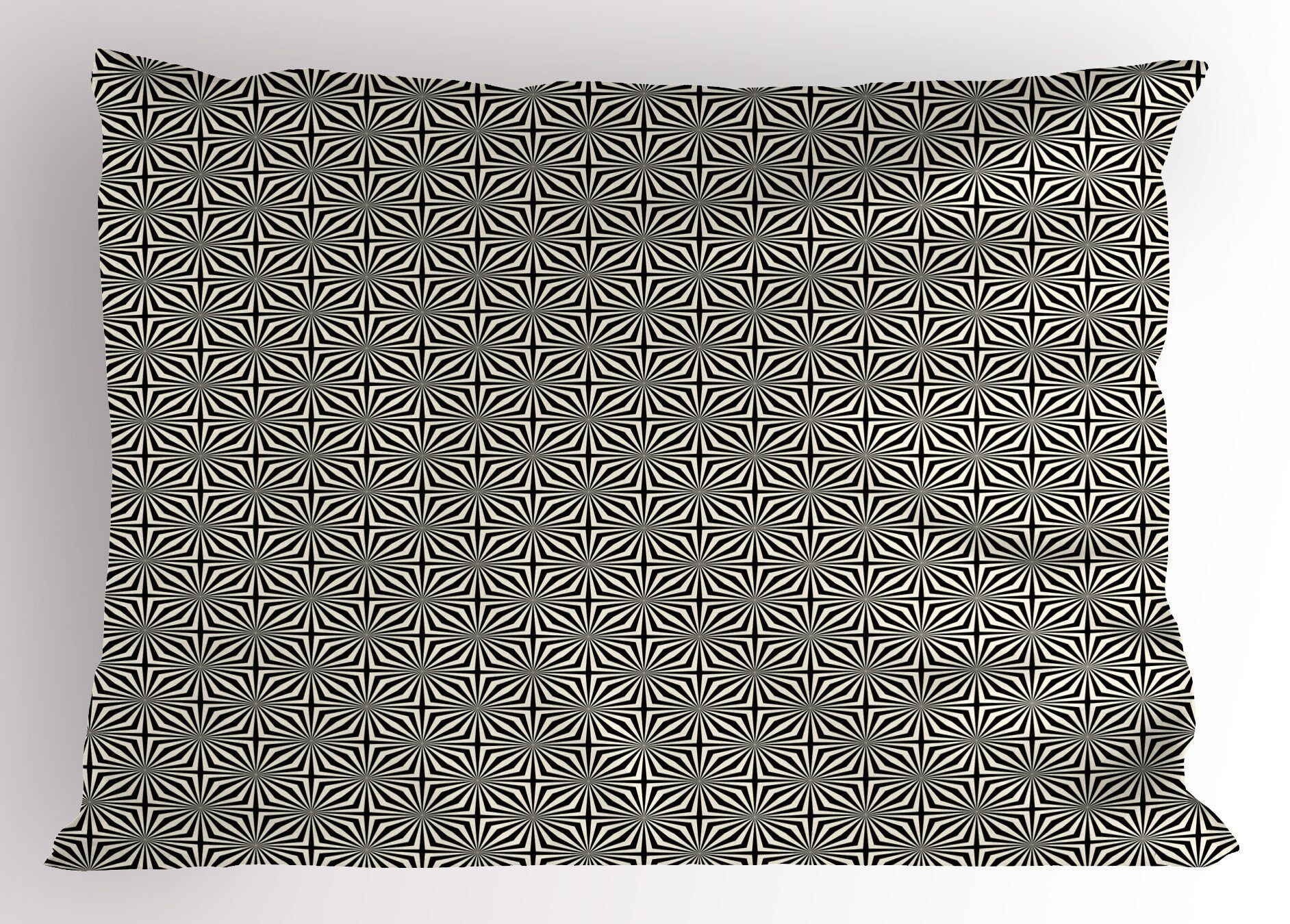 und Abakuhaus Gedruckter Jahrgang Standard Optical Kissenbezüge Kopfkissenbezug, Stripes (1 Square Size Dekorativer Stück),