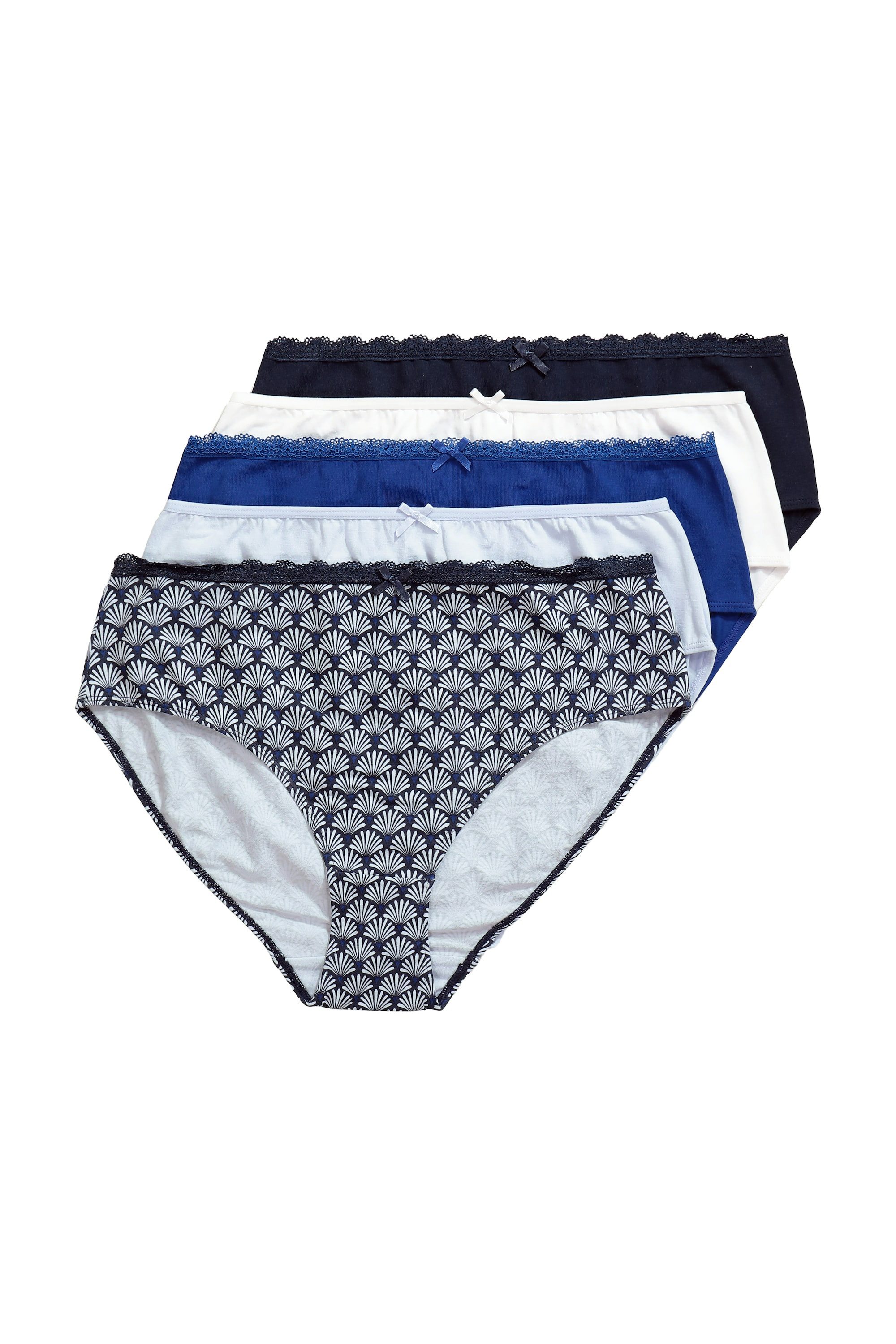 Midislip Midislips 5er-Pack Muster/Farben