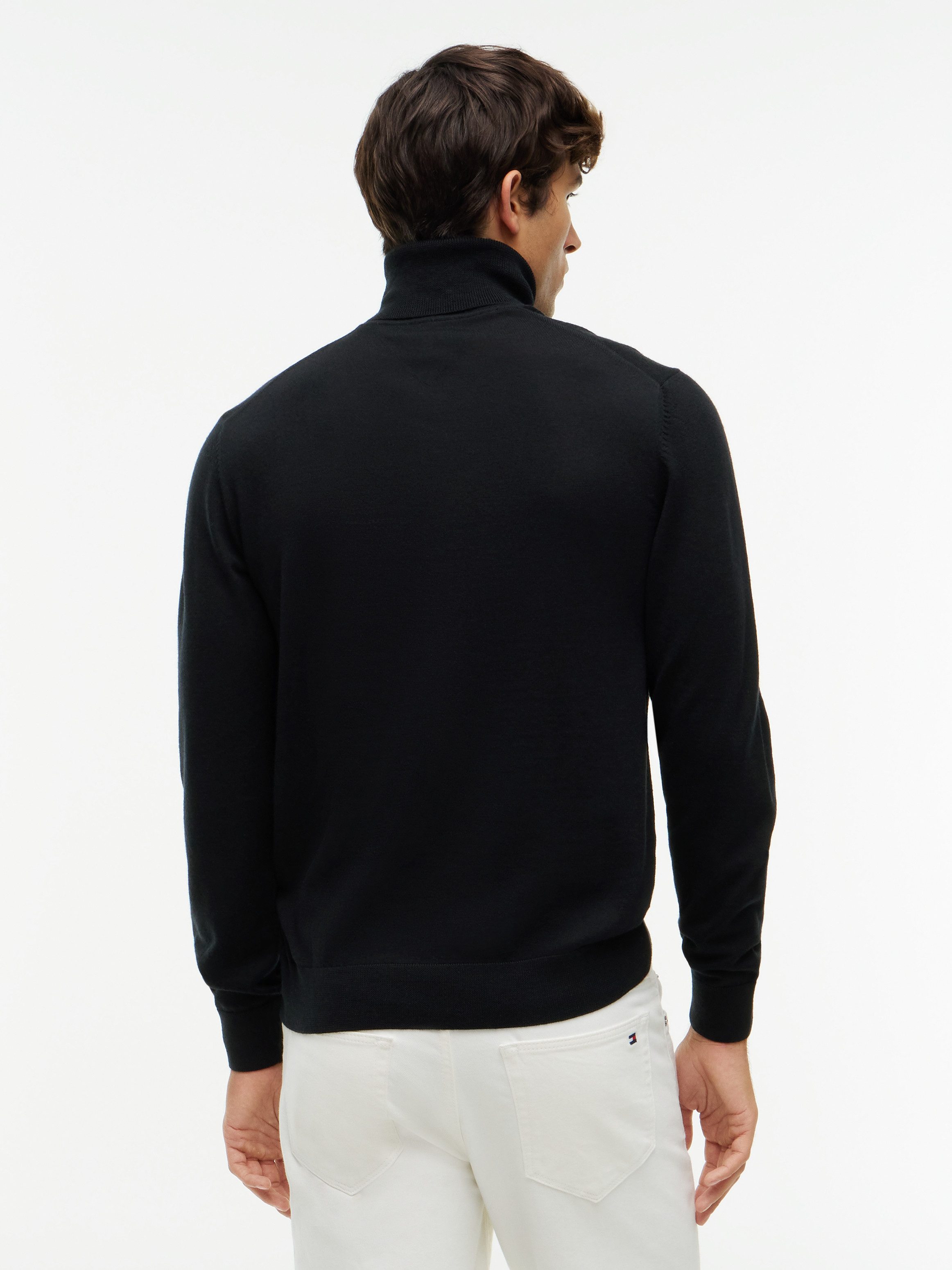 Tommy Hilfiger Rollkragenpullover NY MERINO ROLL NECK aus reiner Wolle