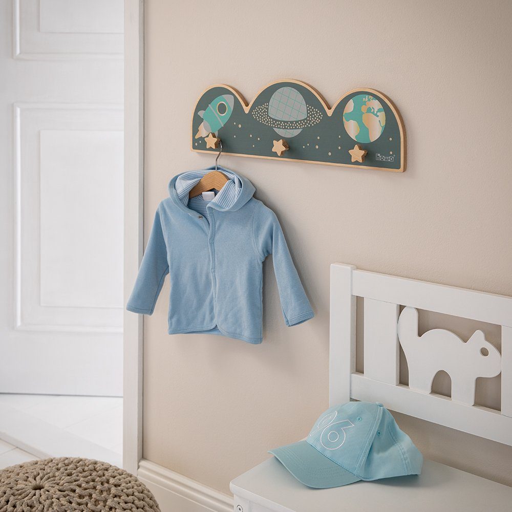 howa Garderobe space, Wandgarderobe für Kinder aus Holz