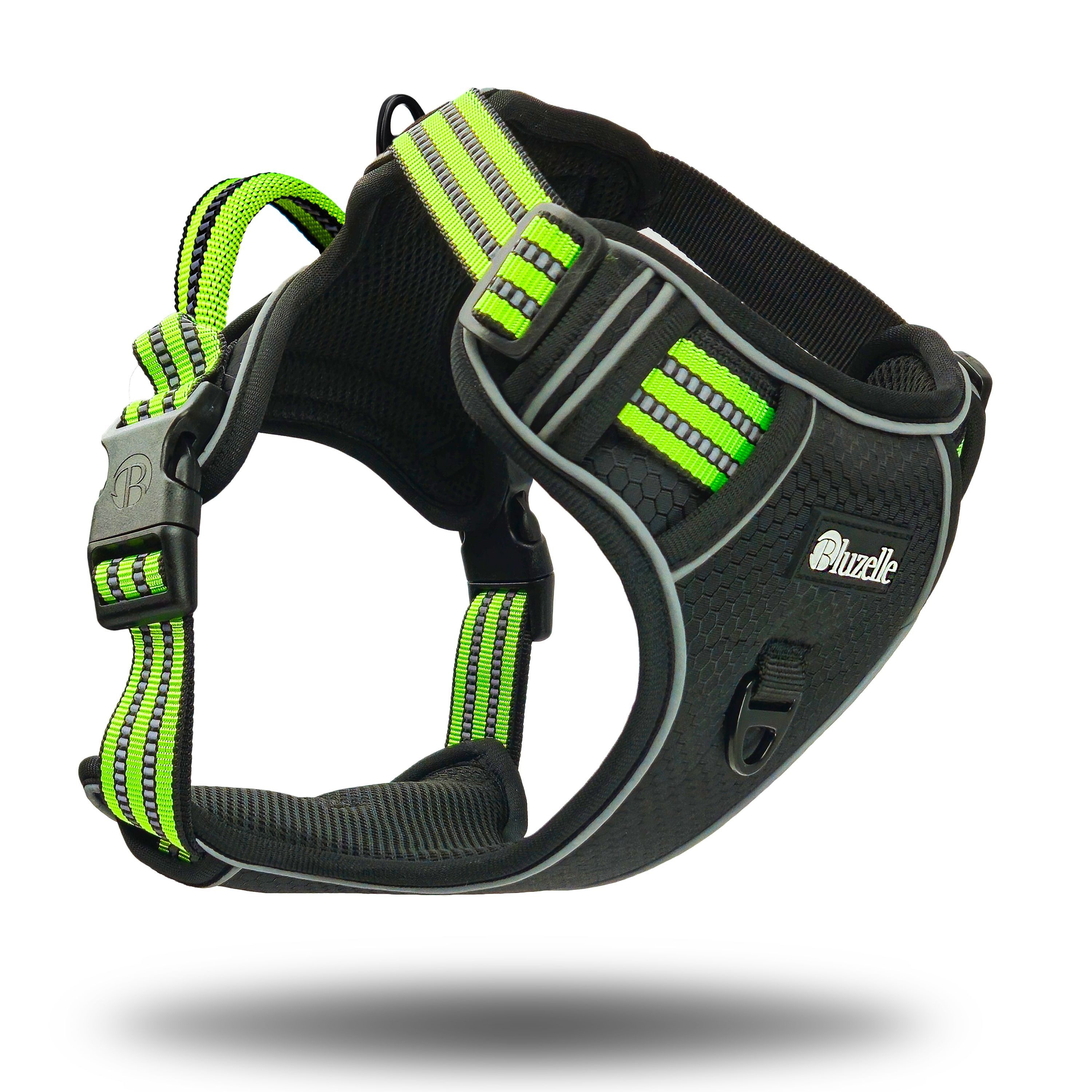 Bluzelle Hunde-Sicherheitsgeschirr Hundegeschirr mit Tasche / kleine Hunde S / Anti-Zug Reflektierend, Polyester, Nylon, EVA Schaumstoff, Zugstopp Hundeweste Brustgeschirr mit Griff / Atmungsaktiv, Gepolstert