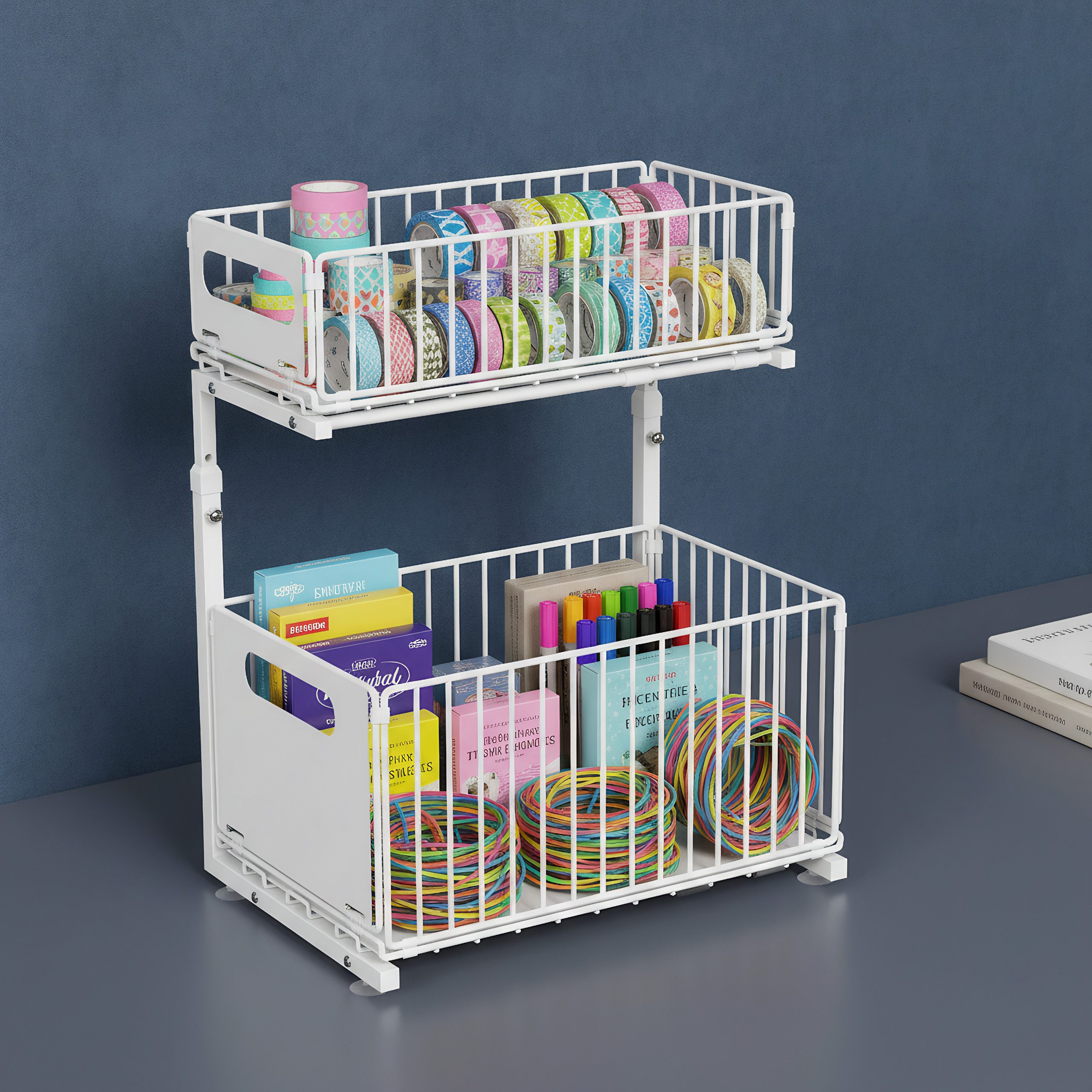 JEOBEST Küchenregal Küchen-Organizer, Unter Waschbecken Regal Metall, Auszi günstig online kaufen