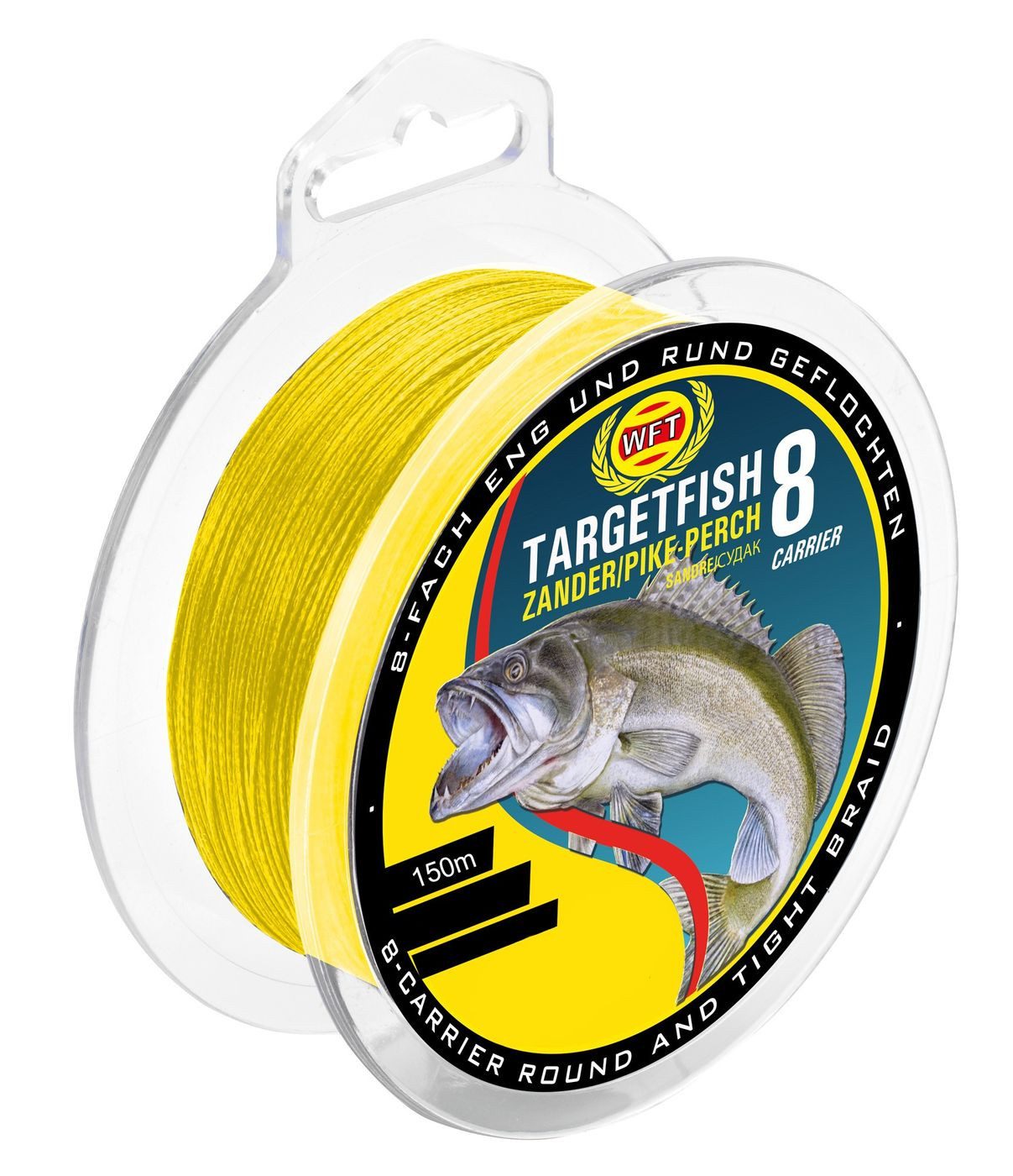 WFT Angelschnur WFT TF8 Zander yellow 150m - Angelschnur, 0.15 m Длина, 0.15 mm Fadendurchmesser, (150-St)