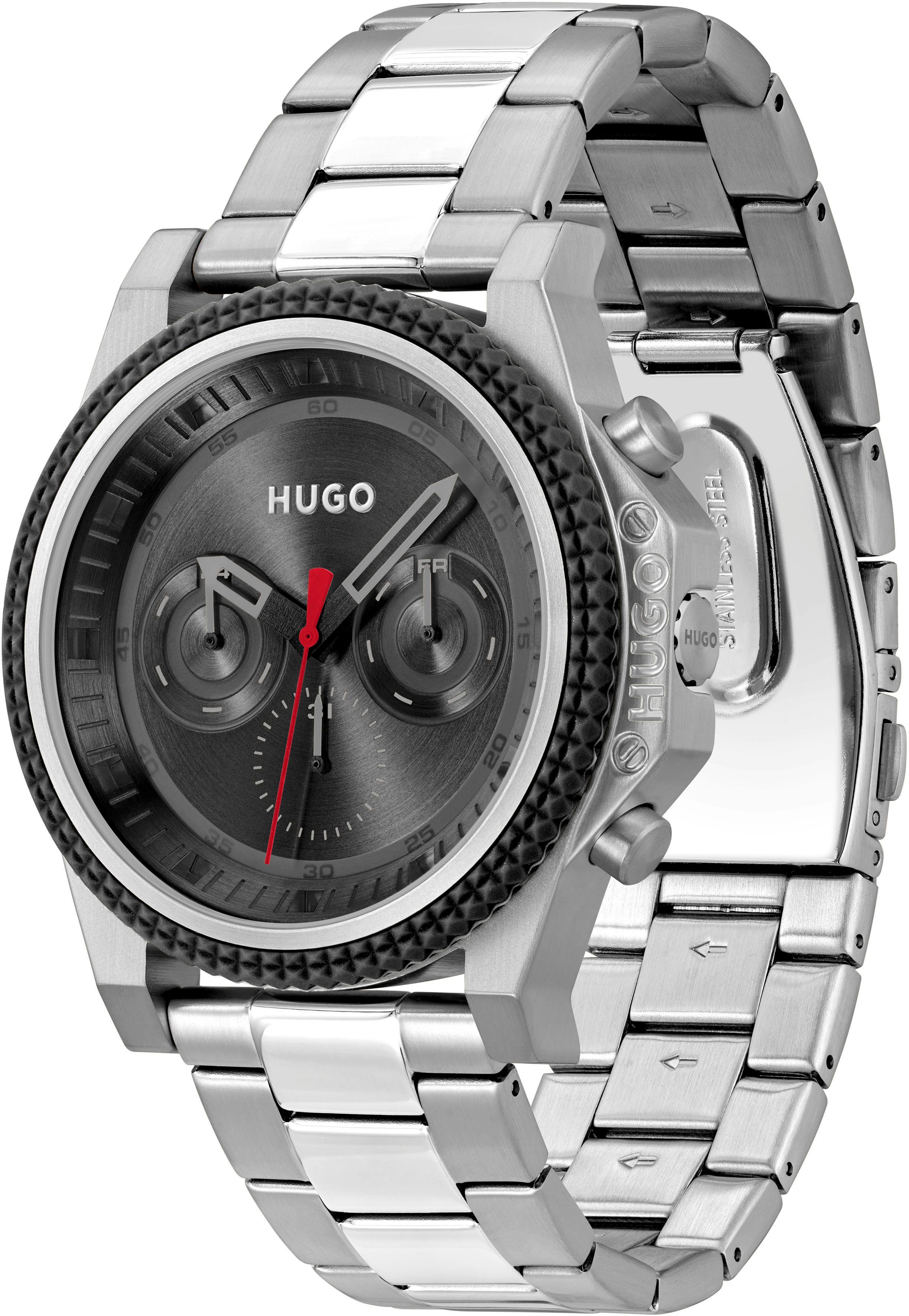 HUGO Multifunktionsuhr #BRAVE 1530347, Quarzuhr, Armbanduhr, günstig online kaufen