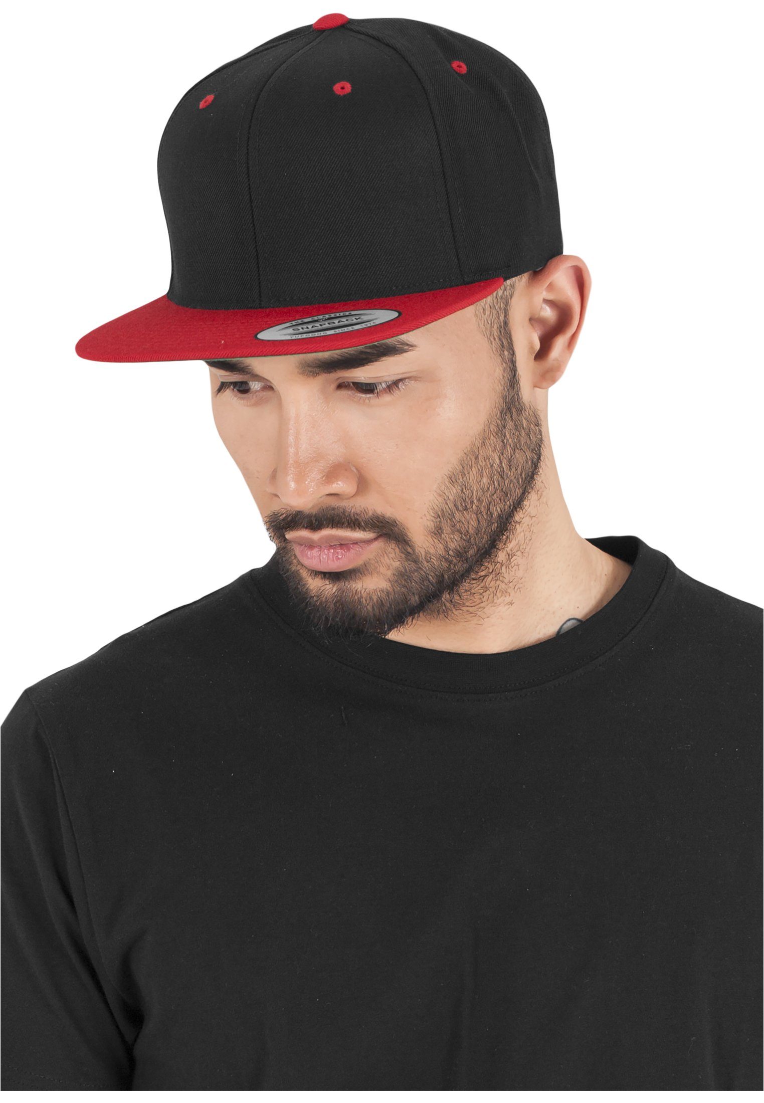 Flex 2-Tone Snapback Snapback Flexfit Classic Cap balck/red