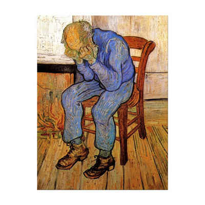 Bilderdepot24 Leinwandbild Alte Meister - Vincent van Gogh - An der Schwelle der Ewigkeit, Abstrakt