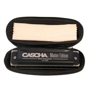 Cascha diatonische Mundharmonika Master Edition Blues C-Dur, C-Dur, inkl. Soft Case und Pflegetuch