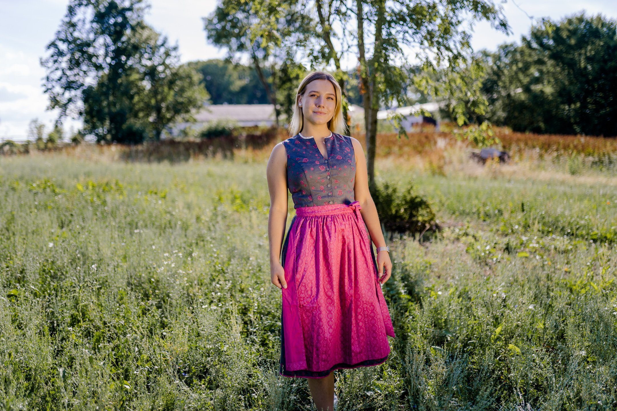 Ramona Lippert Dirndl Trachtenkleid Nadja hochgeschlossen günstig online kaufen