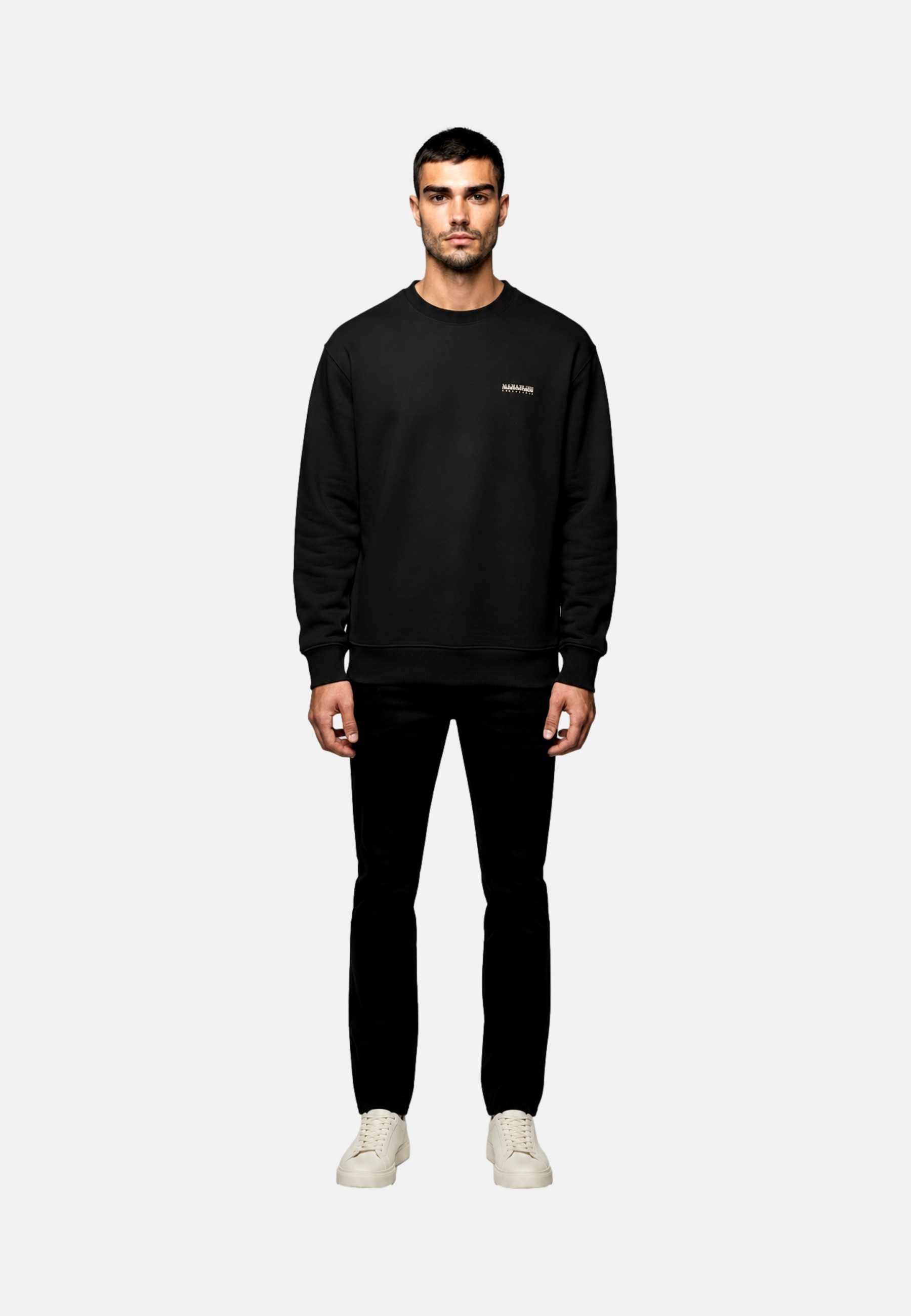 Napapijri Sweatshirt Sweatshirt Small Box Pullover ohne Kapuze (1-tlg)
