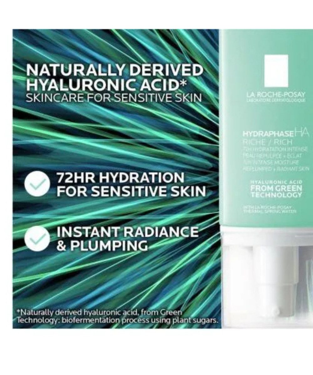 La Roche-Posay Tagescreme La Roche-Posay Reichhaltig LRP Hydraphase HA Creme Packung, 1-tlg., Pflegende Gesichtscreme für 72h