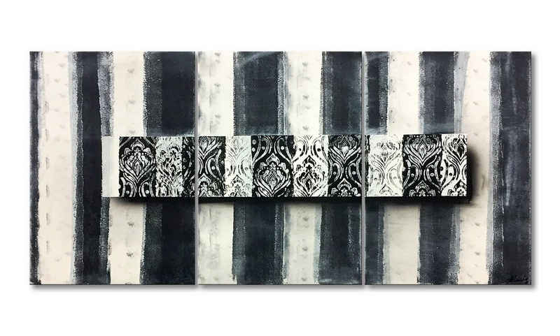 WandbilderXXL Gemälde Zebra 150 x 70 cm, handgemaltes Unikat