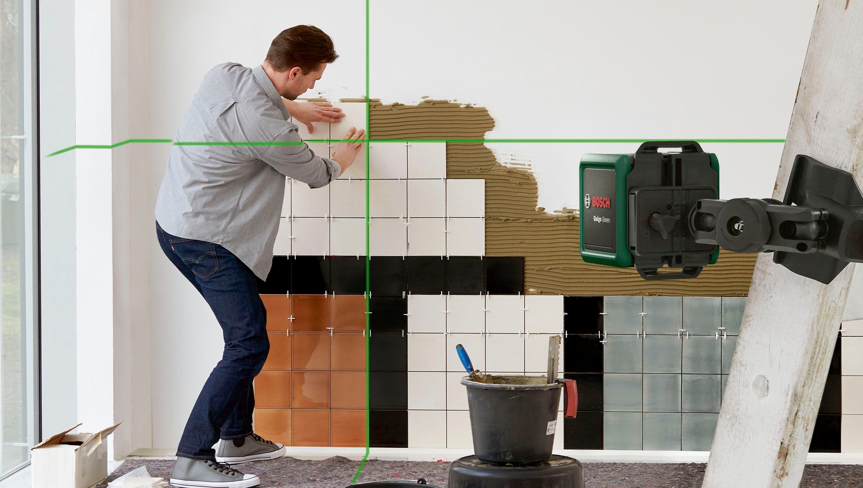 Bosch Home & Garden Kreuzlinienlaser Quigo Green