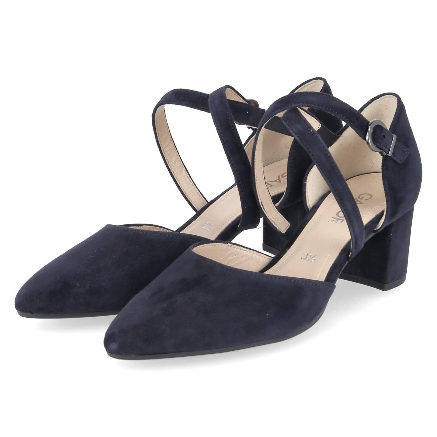 Gabor Gabor 81.343.16 Damen Rauleder blau Keilpumps günstig online kaufen