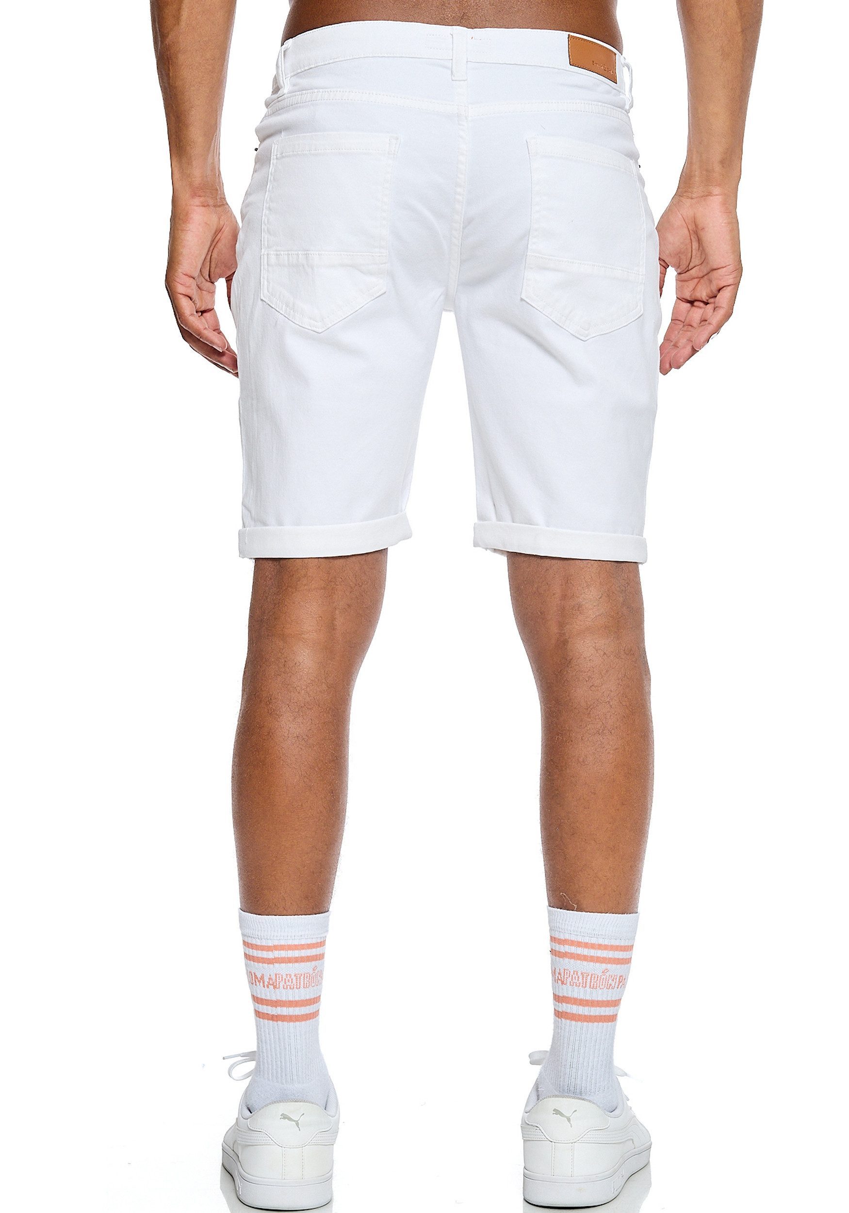 S&S Jeansshorts Herren Jeans Shorts Bermuda Hosen (Packung, 1-tlg., jeans shorts herren) Bermuda Jeans Short gerade geschnittene kurze Beine