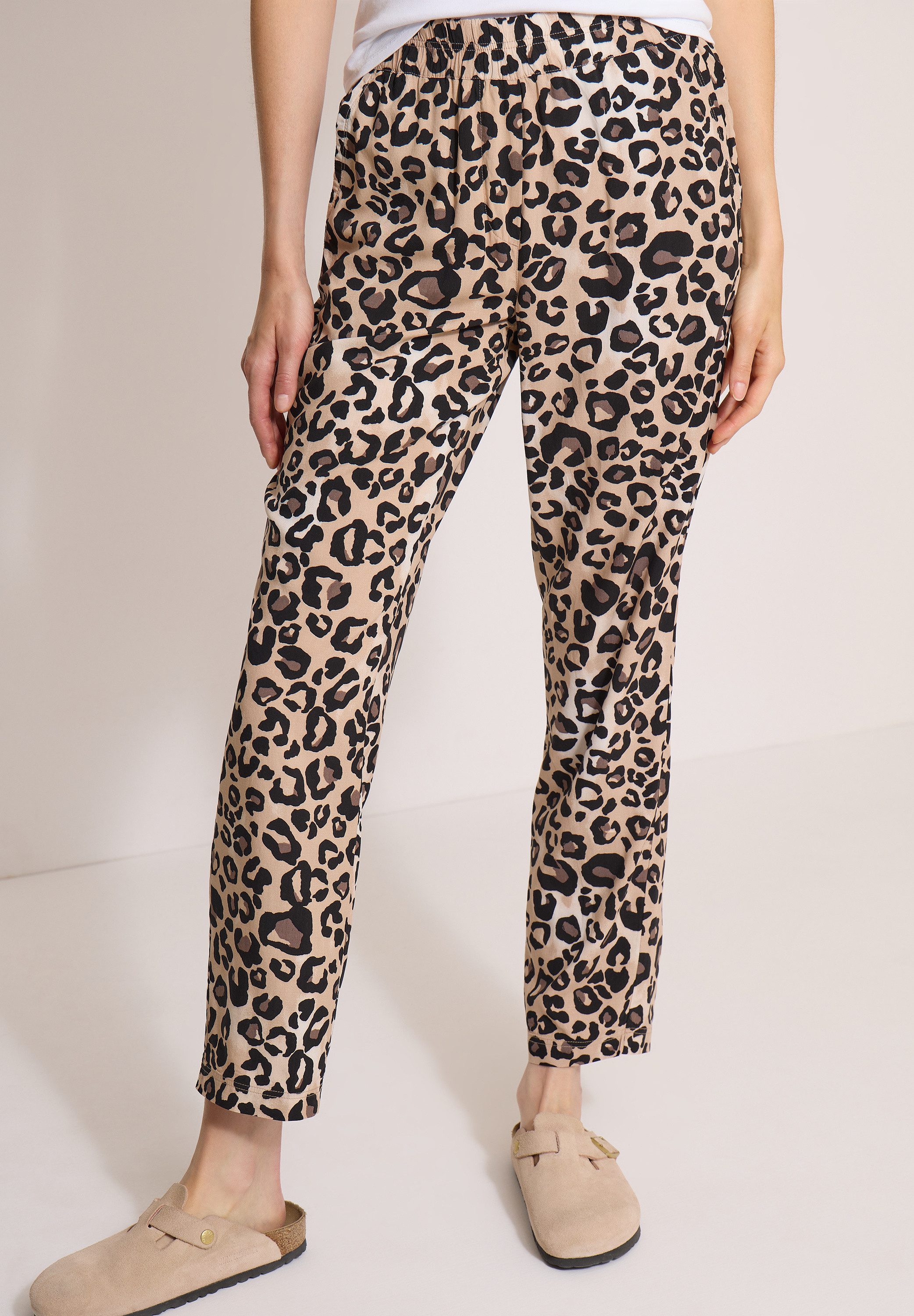 CECIL Stoffhose mit Leo-Muster